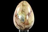 Gorgeous, Tall Polished Polychrome Jasper Egg - Madagascar #134580-2